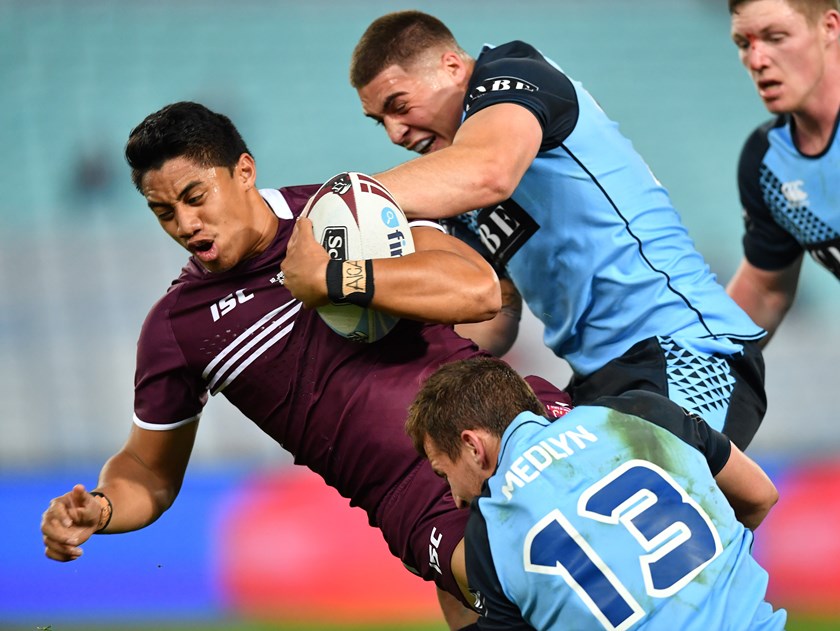Murray Taulagi in action for Queensland under 20s.