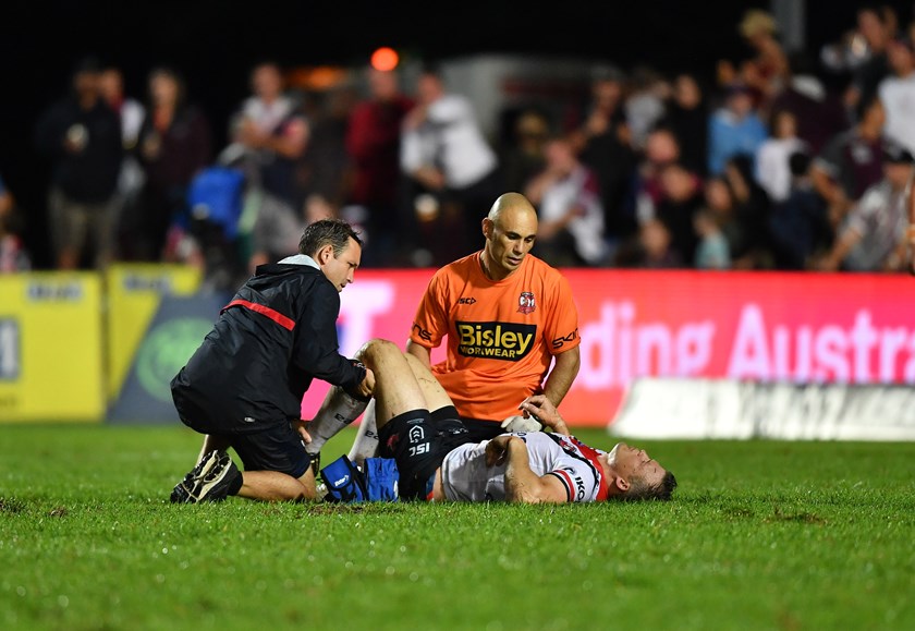 Winger Brett Morris was injured in his second game for the Roosters.