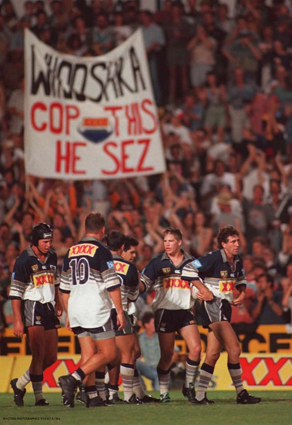 The Cowboys during a home game in 1995.