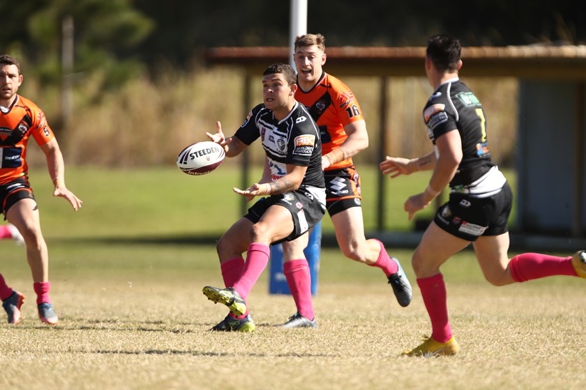 Ash Taylor in action for Tweed Seagulls.