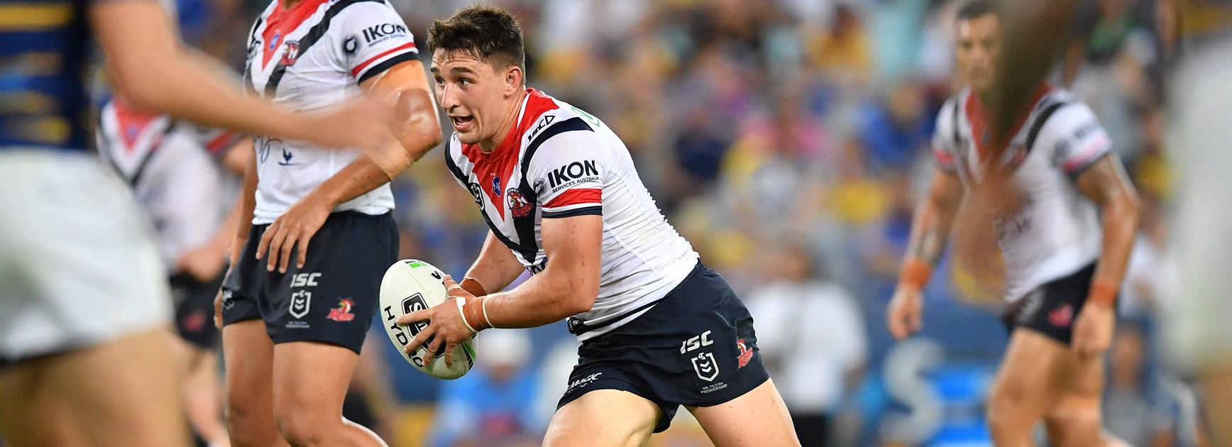 Roosters lock Victor Radley.
