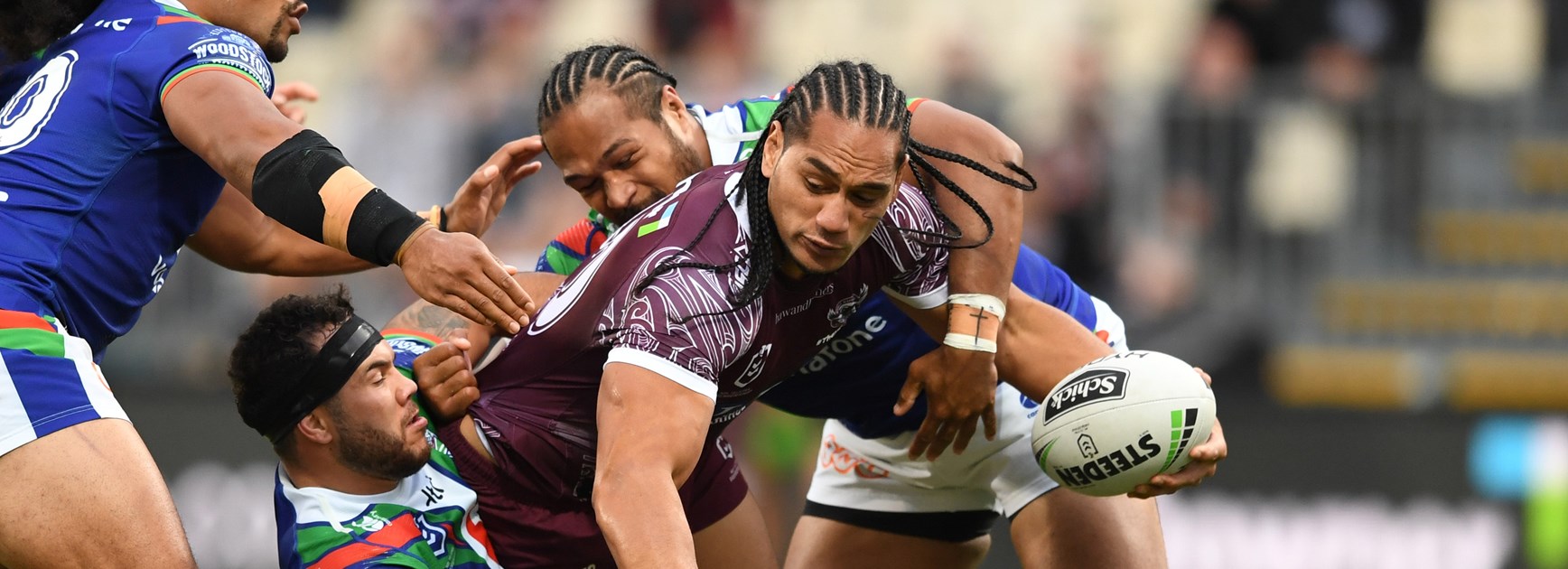 Manly prop Martin Taupau.