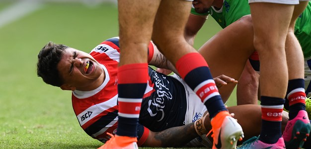 Mitchell injury scare as Roosters hold off Raiders