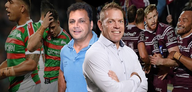 Rabbitohs v Sea Eagles: Guest coaches Kimmorley and Renouf go head to head