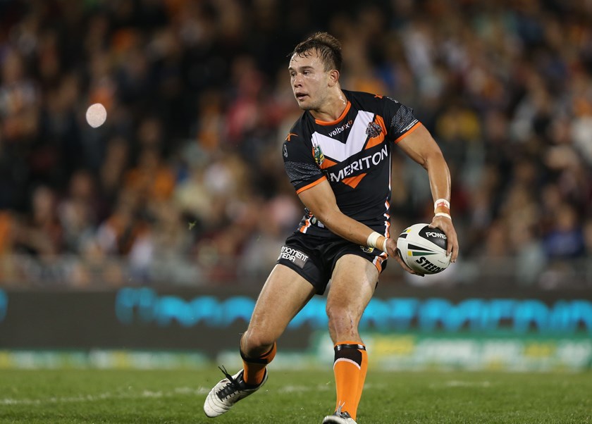 Kurtis Rowe played eight games for Wests Tigers in 2014.