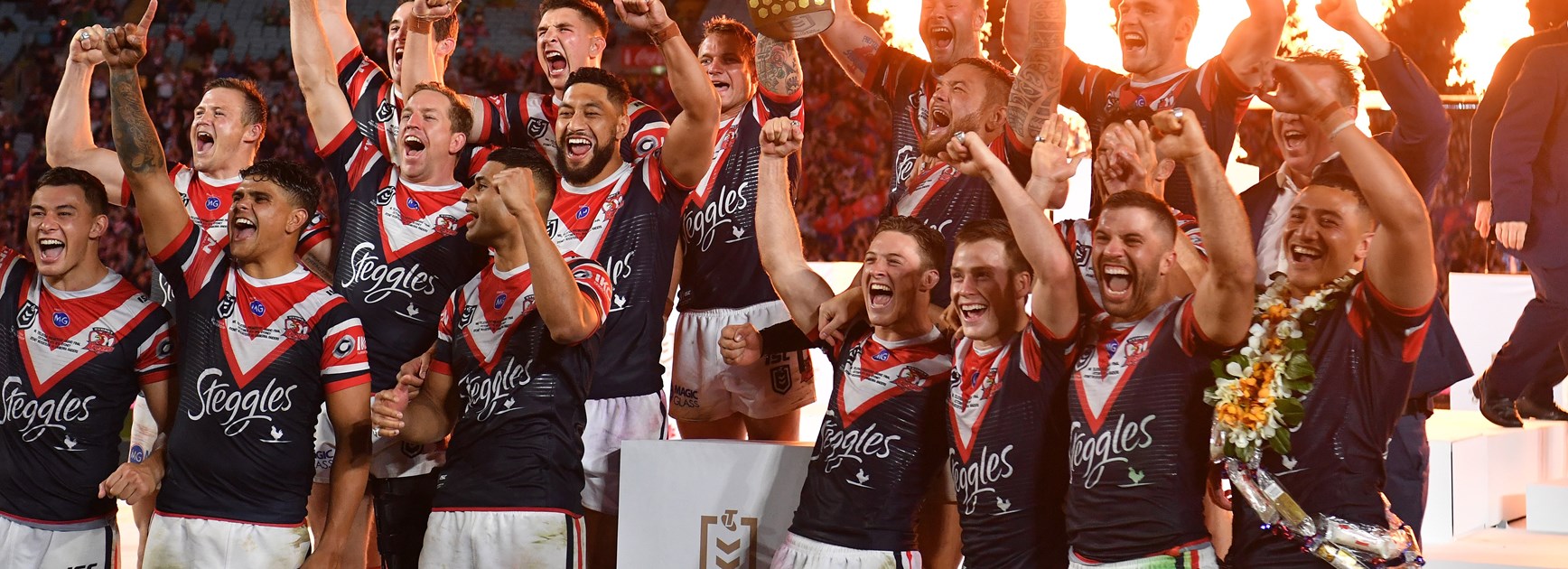 2019 premiers the Sydney Roosters.