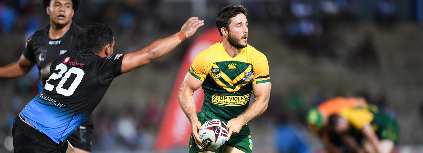 Ben Hunt on the move for the PM's XIII against Fiji.