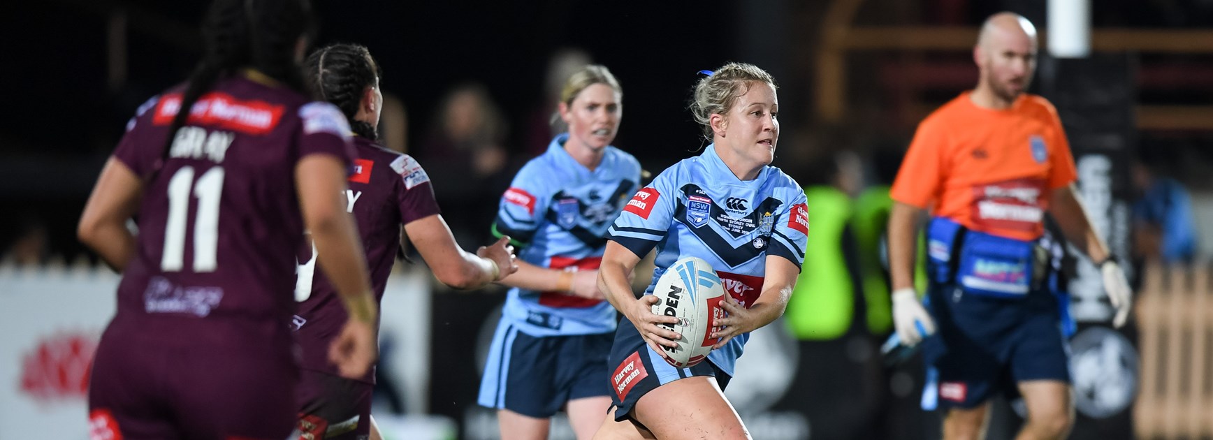 Talesha Quinn in action for NSW in 2018.