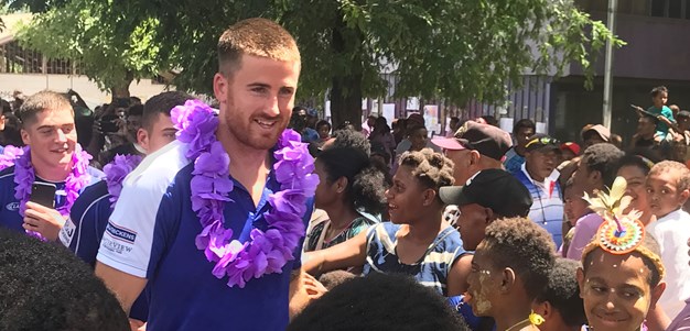 Dogs lap up adulation from adoring PNG fans