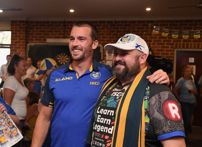 Eels captain Clint Gutherson at the Cobargo Hotel.
