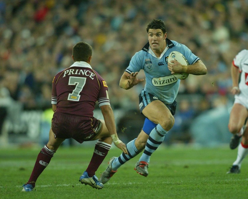 Trent Barrett in action for NSW in 2003.