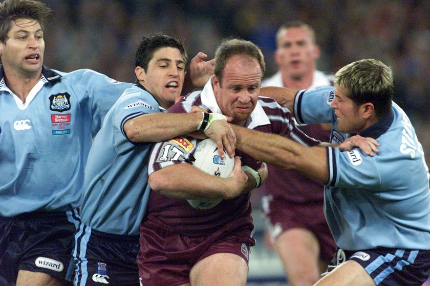 Russell Bawden in action for Queensland in 2001.