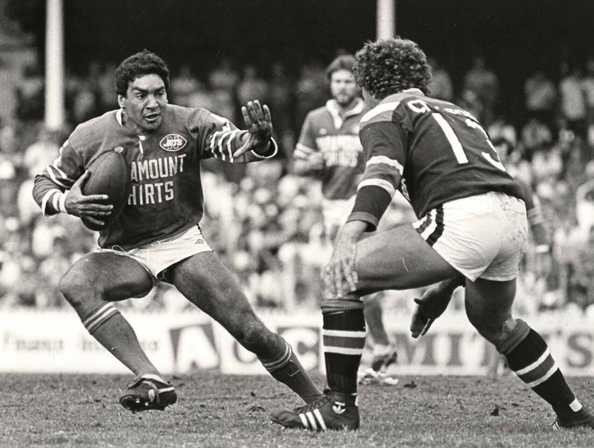 Ray Blacklock on the attack for Newtown.