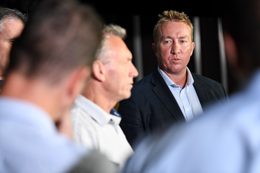 Trent Robinson and Neil Henry at the launch of the coaches' association.