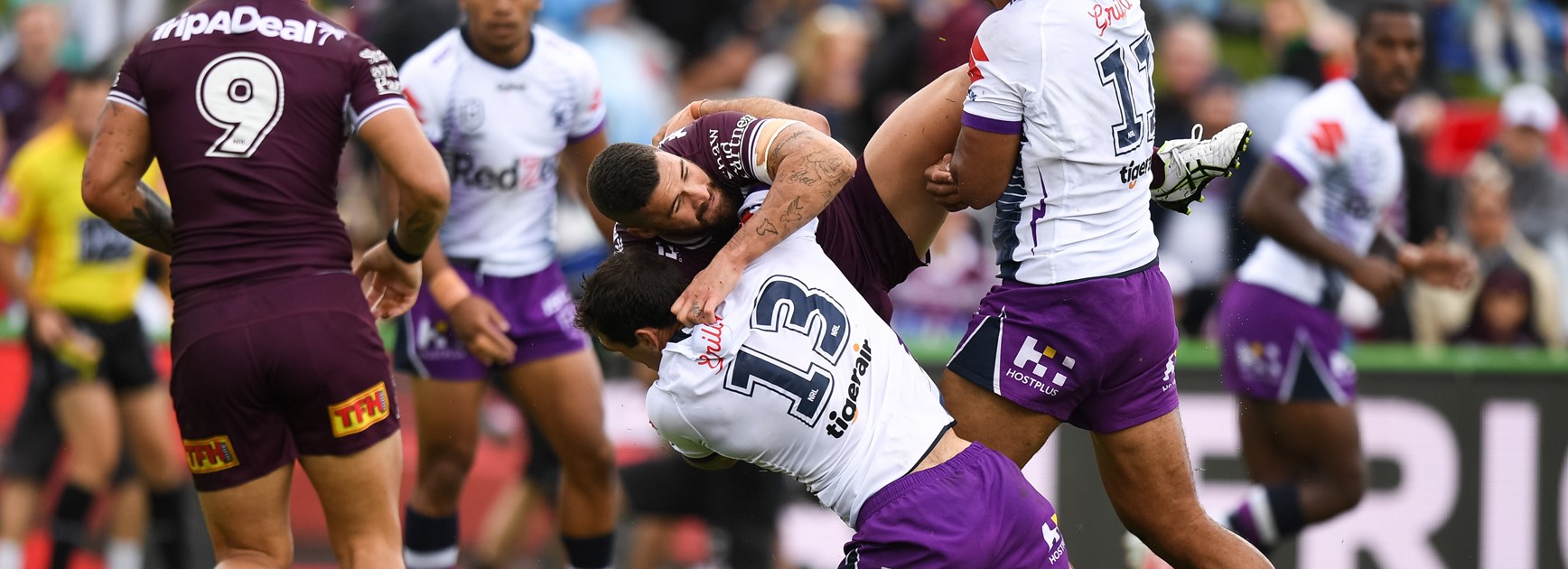 Manly back-rower Joel Thompson.