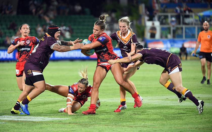 Isabelle Kelly during the NRL Nines.