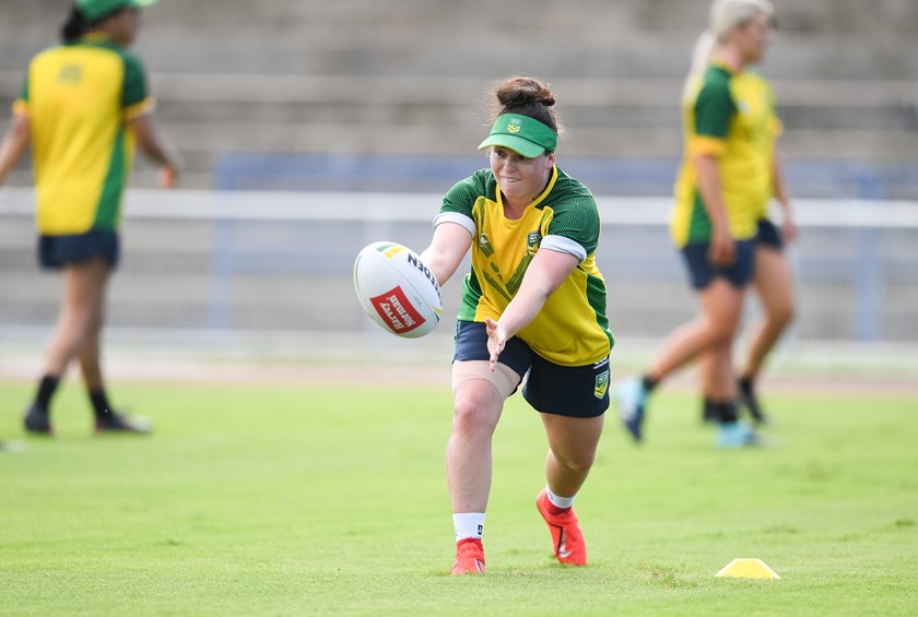Michaela Peck trains with the PM's XIII in 2019.