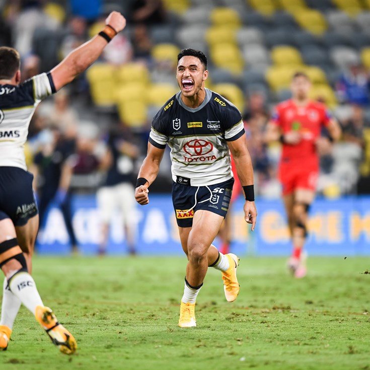 Holmes strike in golden point lifts Cowboys over Dragons