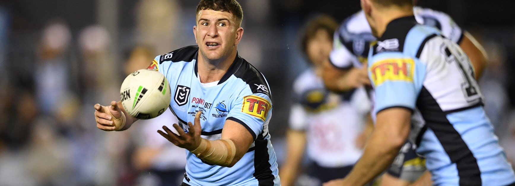 Sharks lock Billy Magoulias.