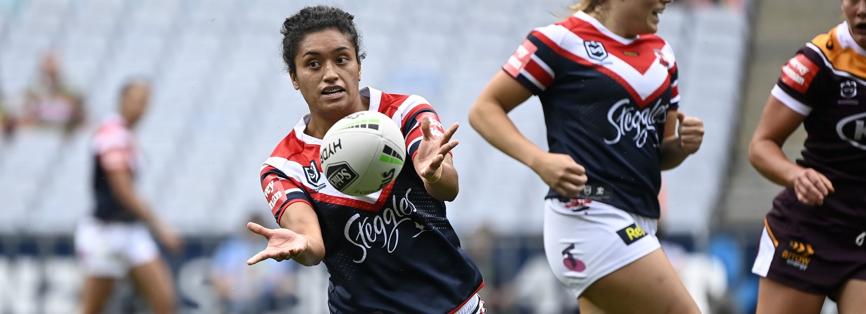 Roosters playmaker Zahara Temara.