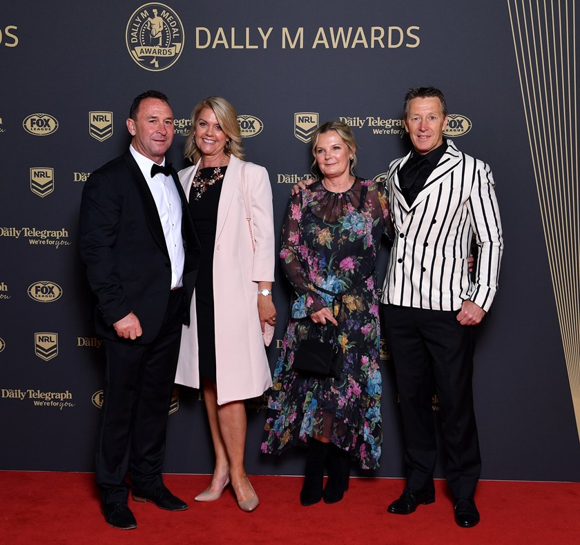 Craig and Wendy Bellamy with Ricky and Kaylie Stuart at last year's Dally M awards.