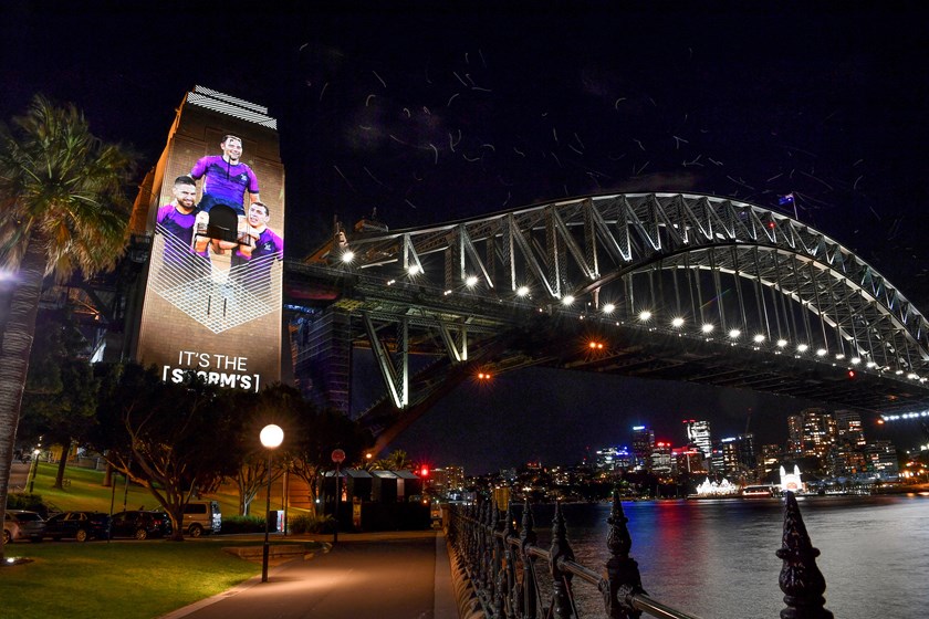 The Harbour Bridge will feature images of the 2020 season every night until Sunday.