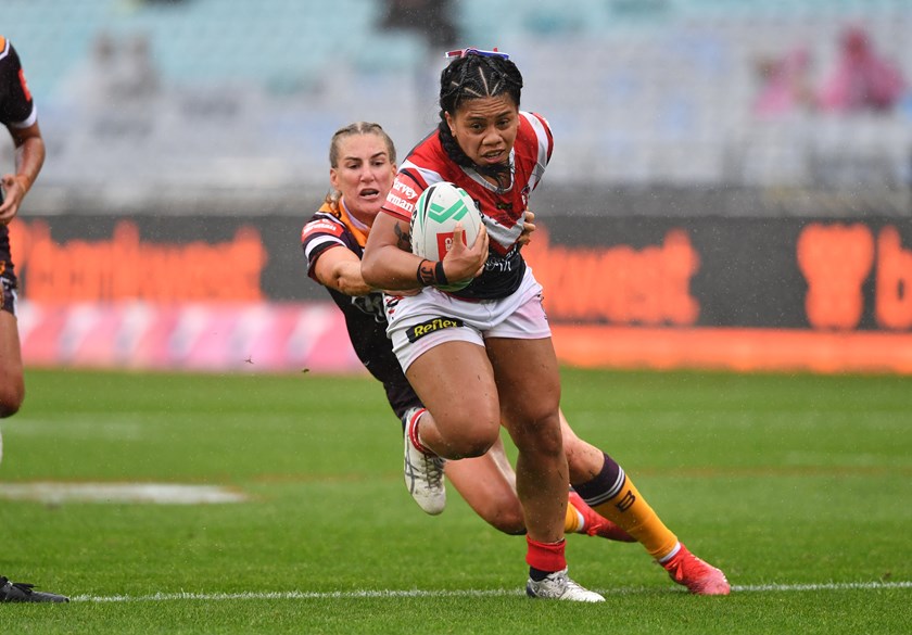 Roosters back-rower Sarah Togatuki.
