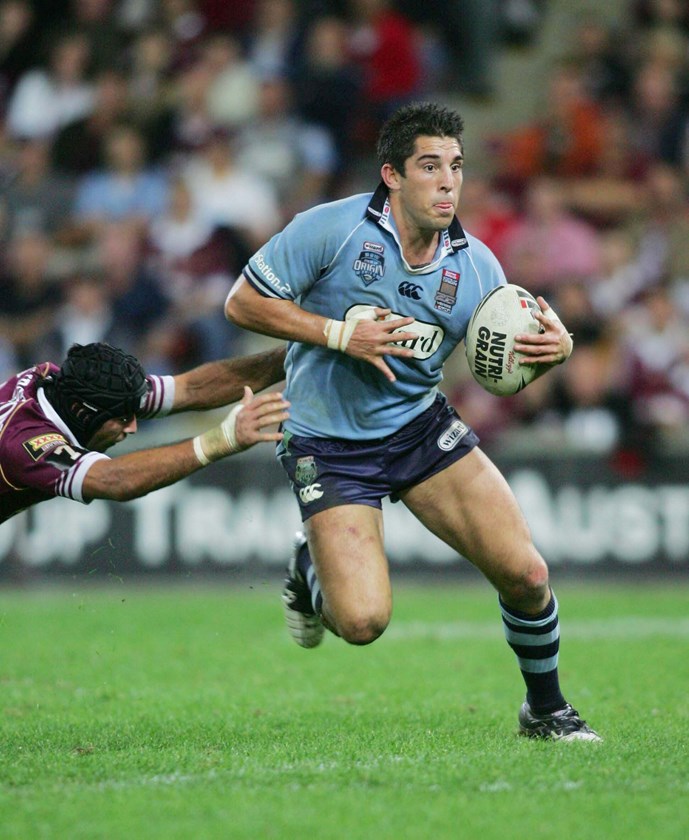Braith Anasta in action for the Blues.