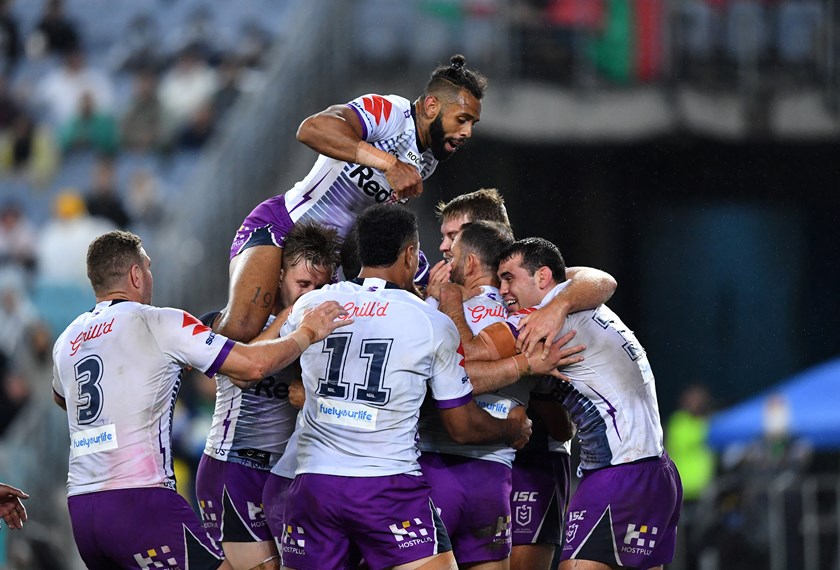 Cameron Smith scores for the Storm.