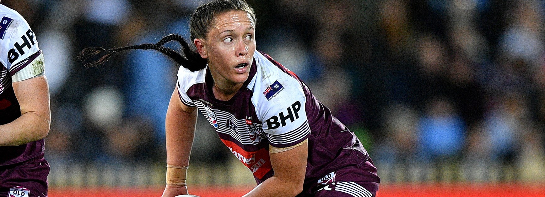 Maroons hooker Brittany Breayley.