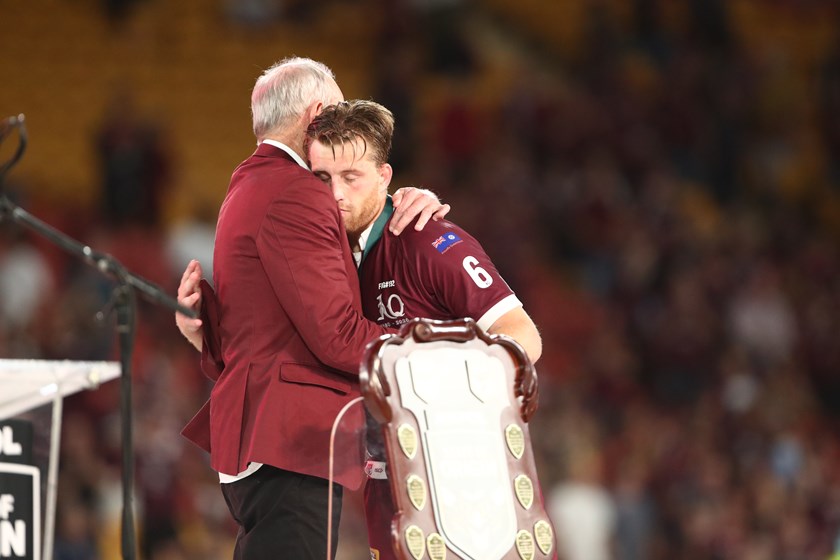 Maroons five-eighth Cameron Munster.