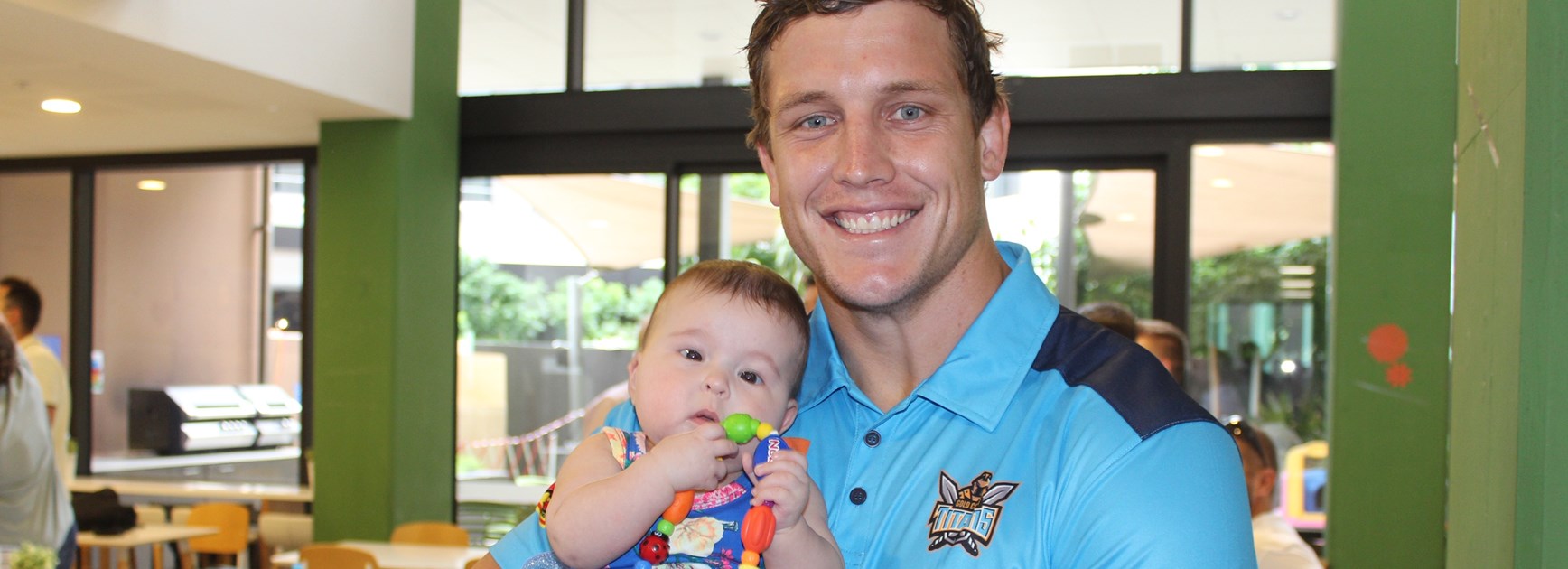 Charity work hits home for tough Titan