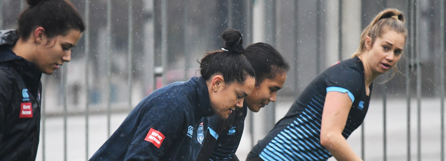 Blues player Kezie Apps.