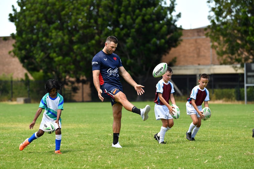 Roosters international James Tedesco is encouraging junior players to have a go in 2021.
