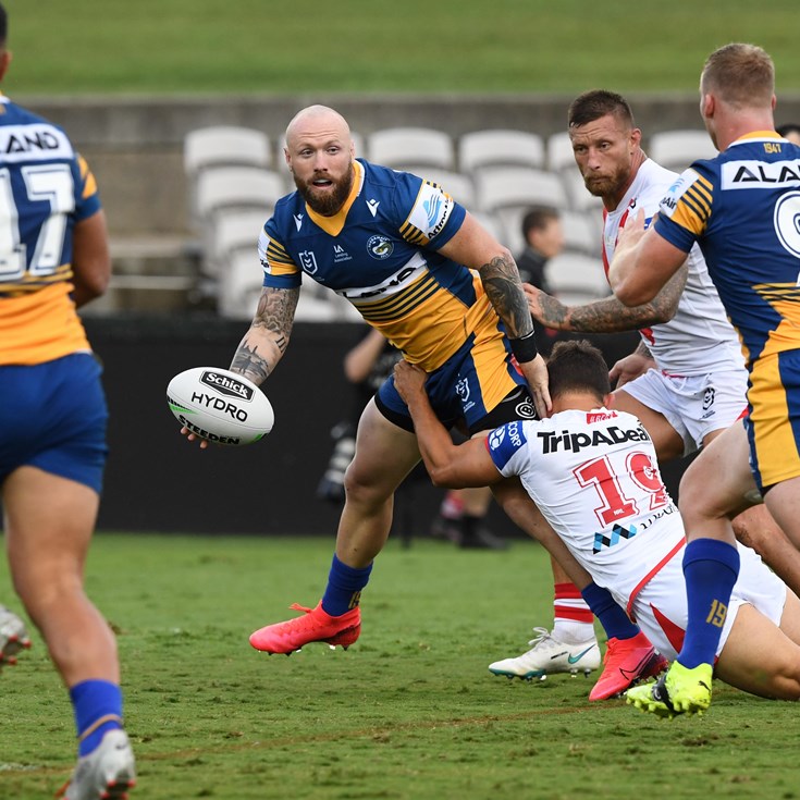 Eels dominate Dragons trial as young backs shine