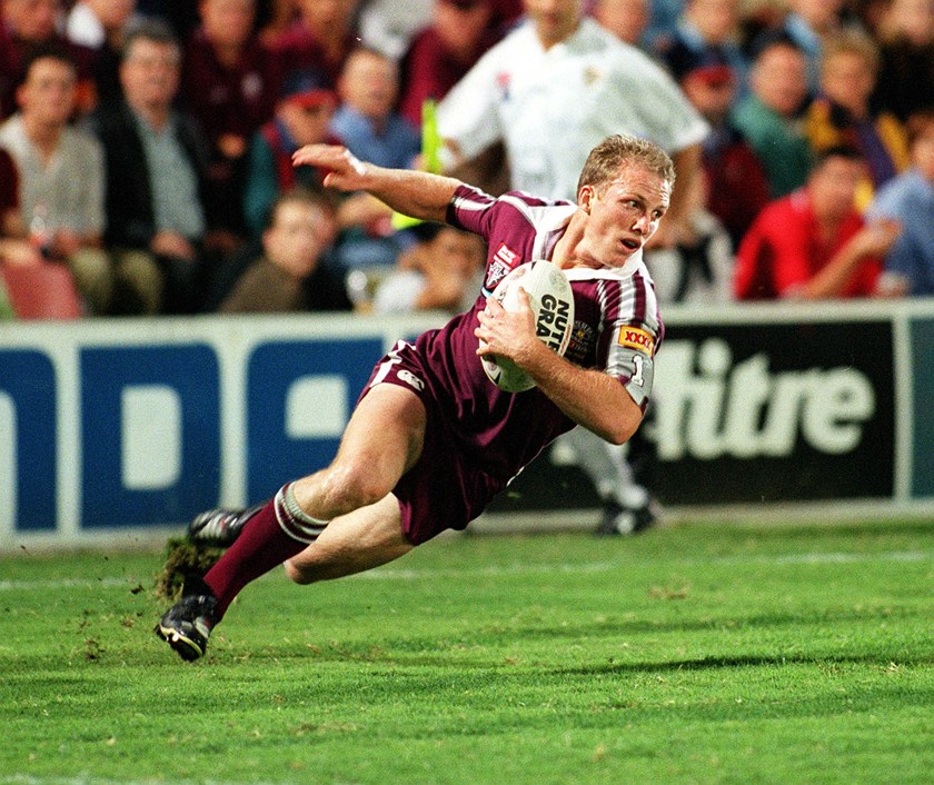 Maroons fullback Darren Lockyer in 2001.