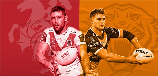 Dragons v Wests Tigers preview: Hunt back; rookie replaces Roberts