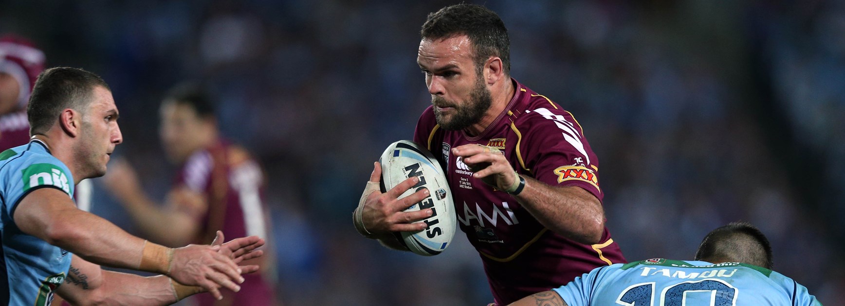 Maroons front-rower Nate Myles.