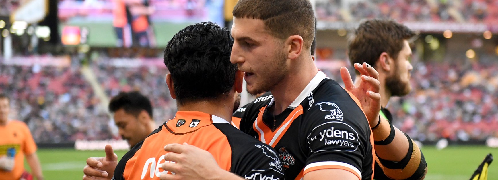 Wests Tigers five-eighth Adam Doueihi.