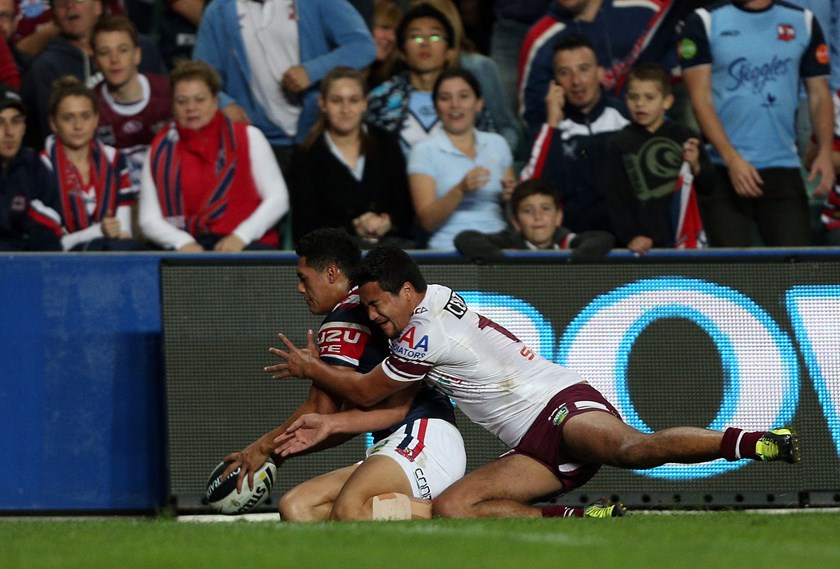 Roger Tuivasa-Sheck scored the game's only try in the Roosters' 4-0 win over Manly in 2013.