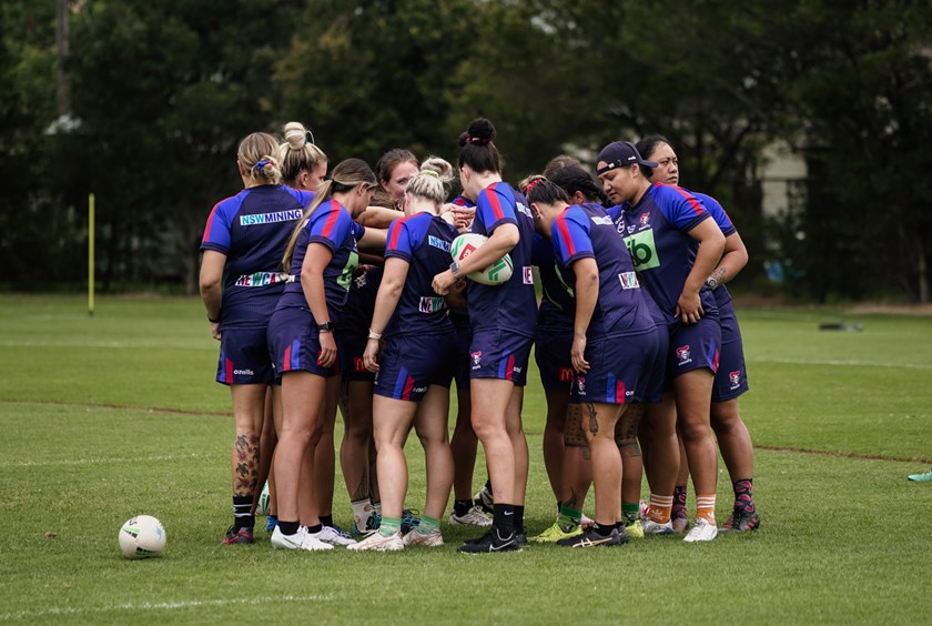 The Knights took to the field on Monday for their first pre-season training session.