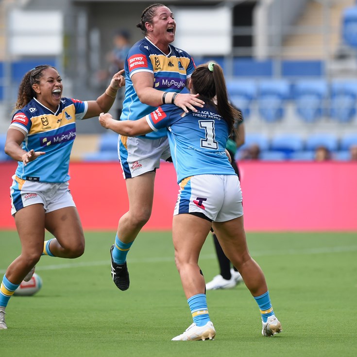 Derby delight for Titans with upset win over Broncos