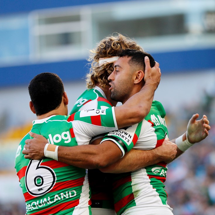 Johnston's triple treat leads Rabbitohs to win over Titans