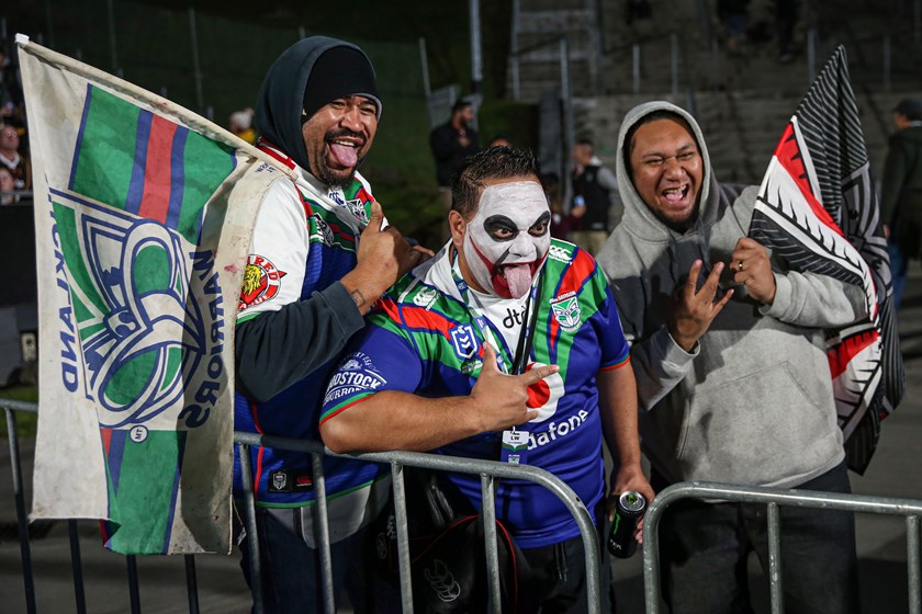 Warriors fans celebrating one of the club's home games in 2019.