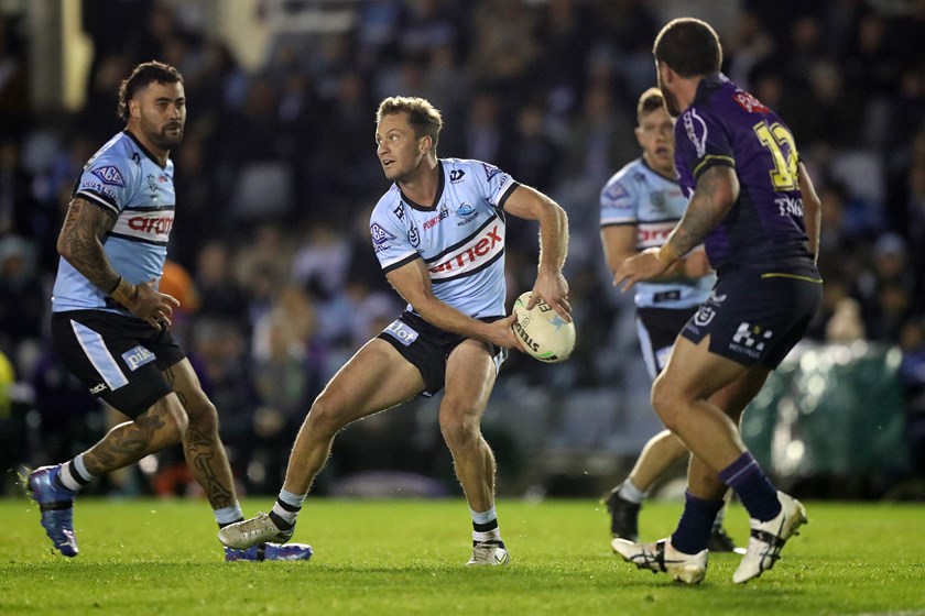 Matt Moylan had a stand out performance for the Sharks on Thursday night.
