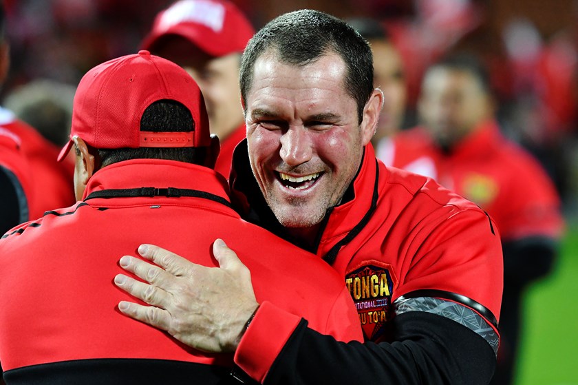 Tonga coach Kristian Woolf will join Wayne Bennett at the Dolphins in 2023.