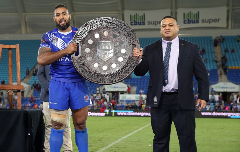 Former Toa Samoa captain Frank Pritchard will bring his experience to the Pacific Test and World Cup campaigns