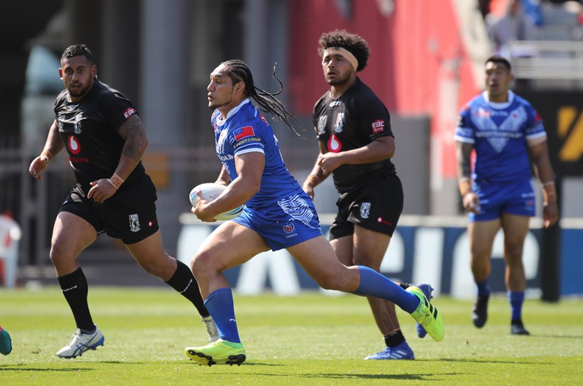 Manly prop Martin Taupau is one of the familiar faces in the Samoa squad