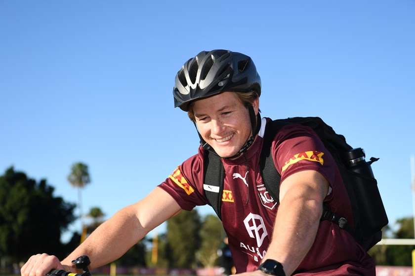 Harry Grant is enjoying life in the Maroons camp