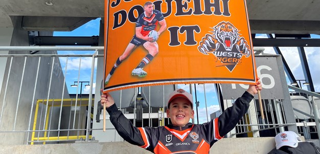 Our nine-year-old super-fan heading to Auckland
